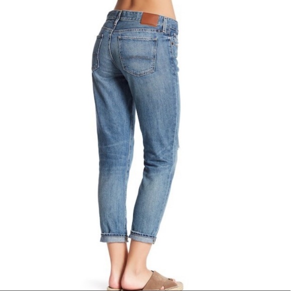 NWT LUCKY BRAND Distressed, Rips, SIENNA Slim Boyfriend jeans SIZE - Picture 2 of 8